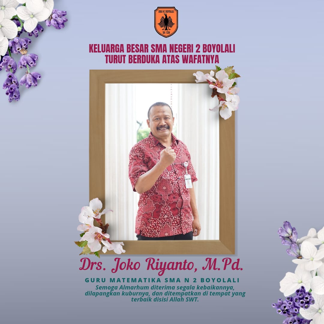 Drs Joko Riyanto M Pd Guru Matematika Sma N 2 Boyolali Meninggal Sman 2 Boyolali